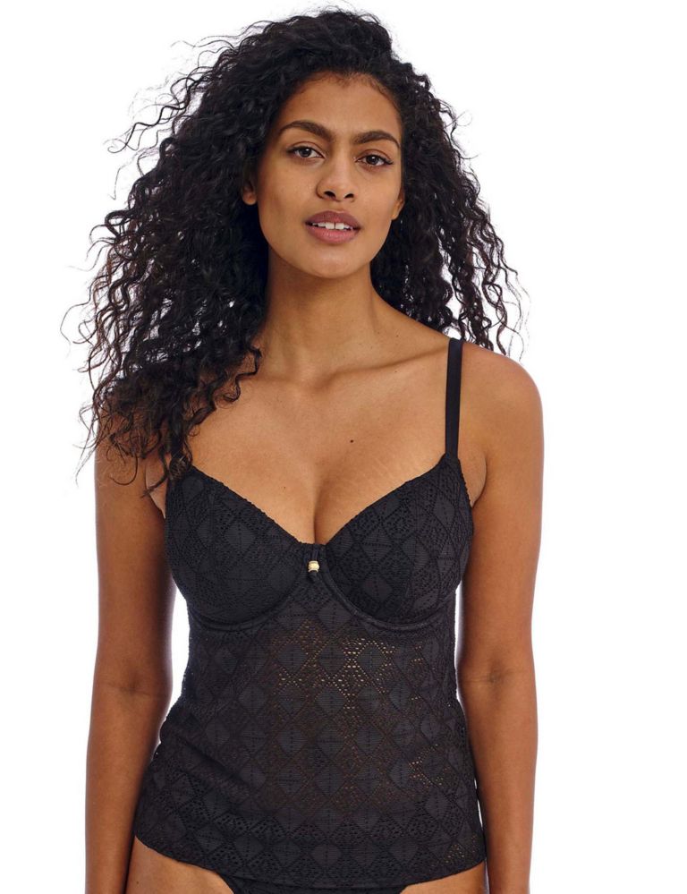 Nomad Nights Wired Plunge Tankini Top 1 of 5