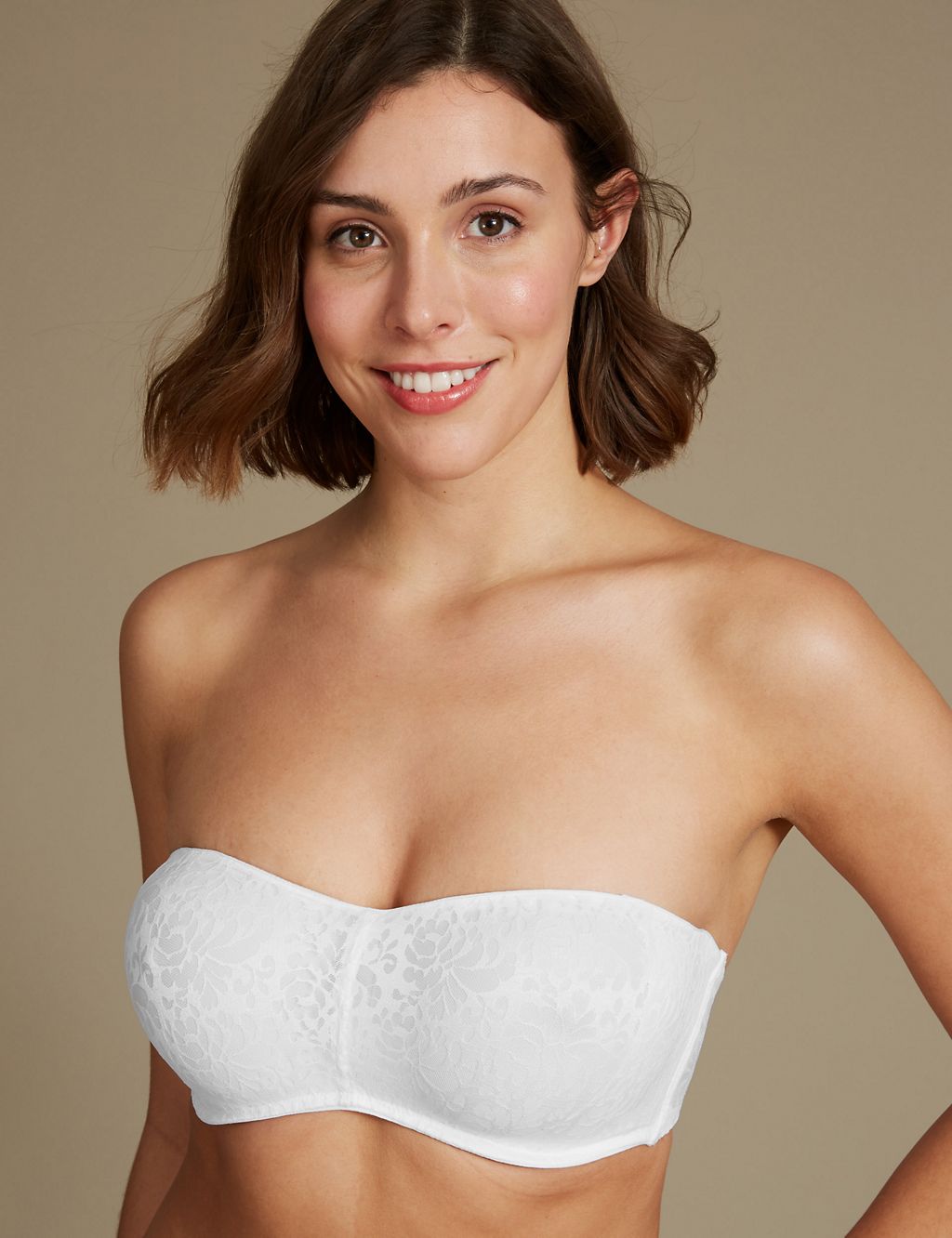 Non-Padded Underwired Lace Minimiser Bra DD-GG 3 of 8