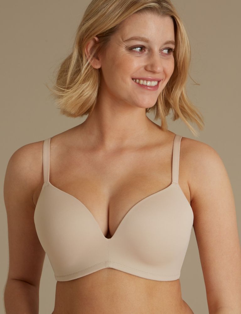 Non-Wired Padded Push-Up Bra A-DD 1 of 4