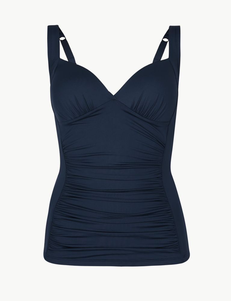 Non-Wired Plunge Tankini Top | M&S Collection | M&S