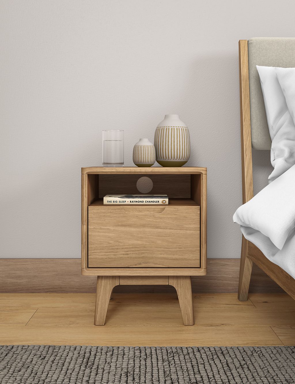 Nord 1 Drawer Bedside Table 3 of 9
