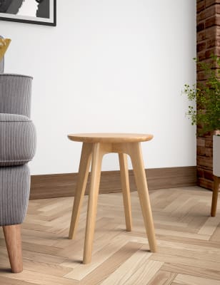 Oak store stool small