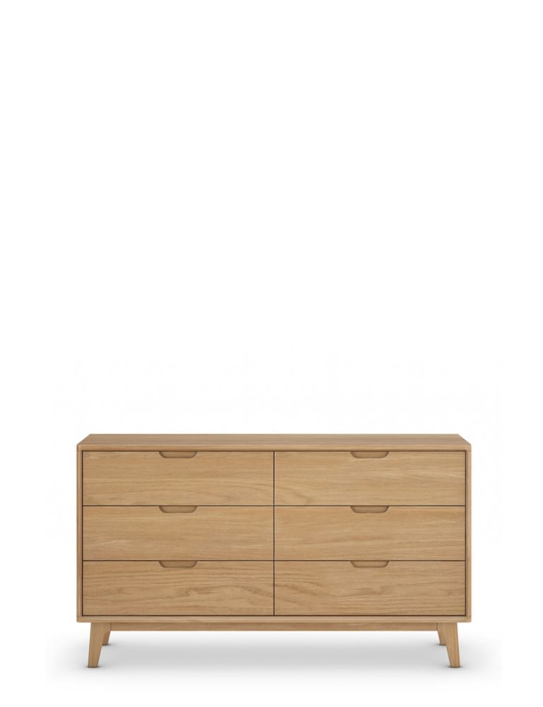 Nord Wide 6 Drawer Chest 2 of 8