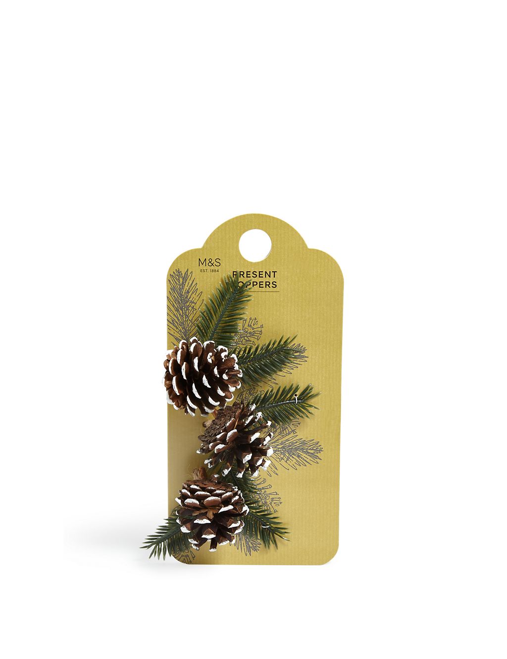 Nordic Noel 3 Pine Cone Present Toppers 3 of 3