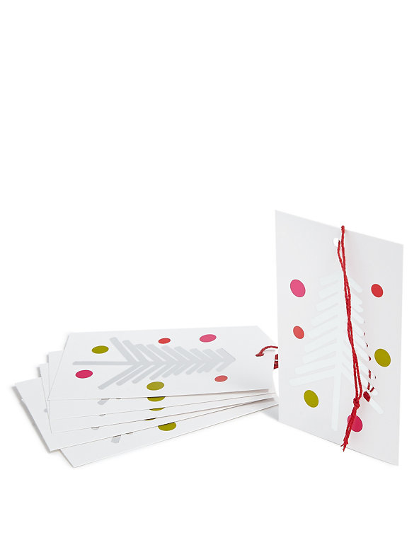 Nordic Noel 6 Colour Pop Tree Gift Tags Image 1 of 2