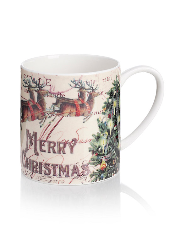 Nostalgic Santa's Sleigh Mug Image 1 of 2