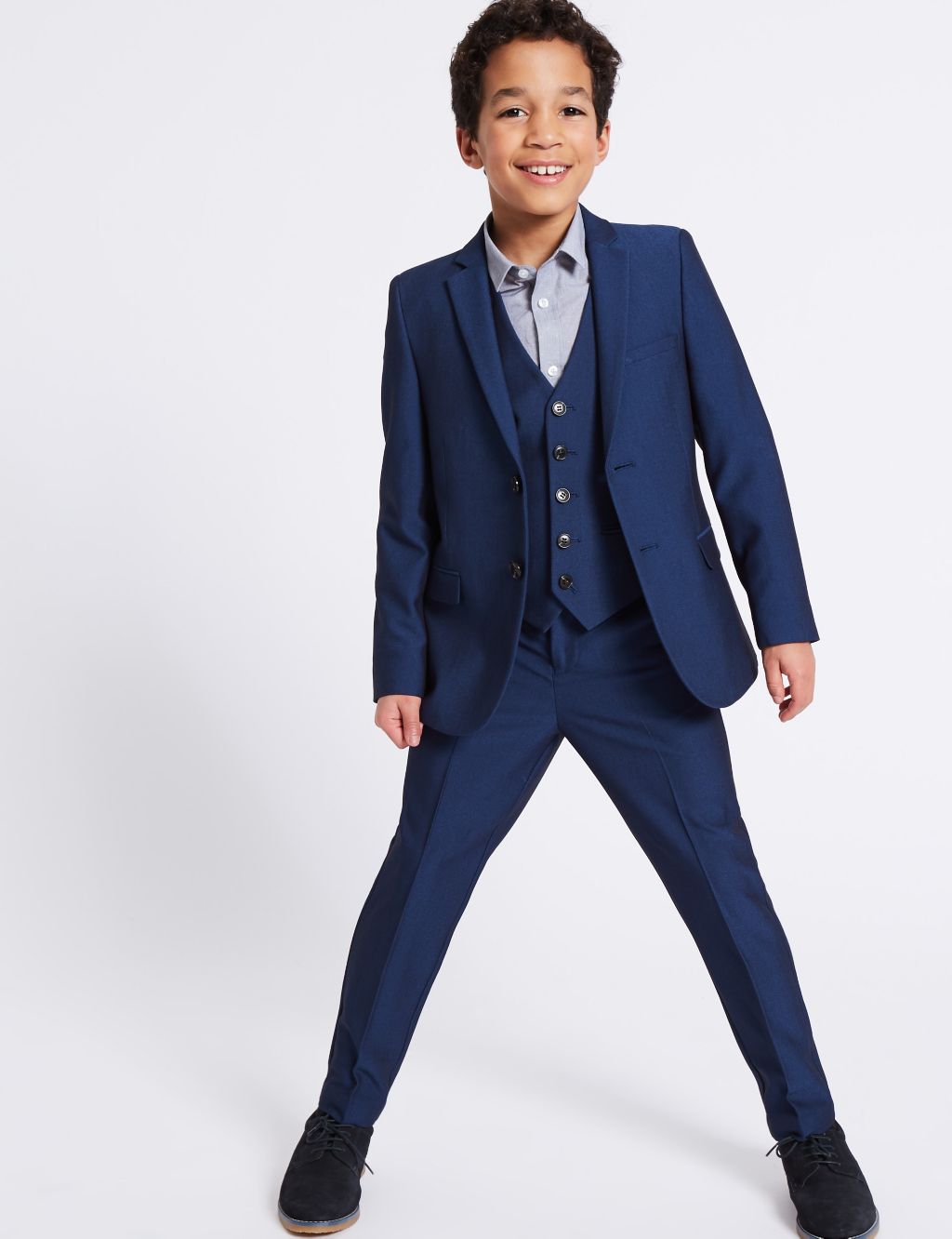 Notch Lapel 2 Button Jacket (3-16 Years) 3 of 10