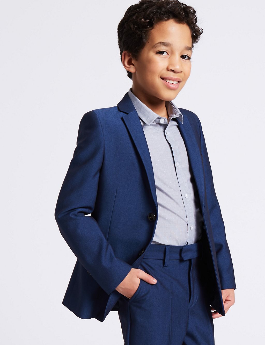 Notch Lapel 2 Button Jacket (3-16 Years) 2 of 10