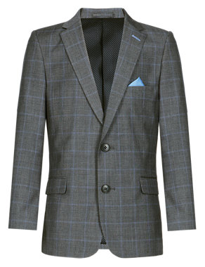 Notch Lapel Checked Blazer (5-14 Years) Image 2 of 7