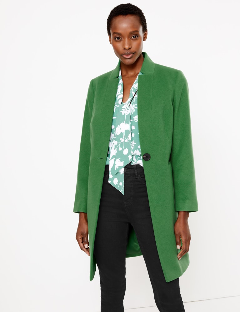 M&s ladies hotsell green coat