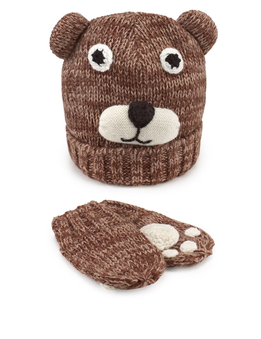 Novelty Bear Hat & Gloves Set 1 of 3