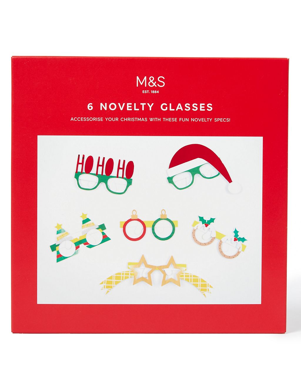 Novelty Christmas Glasses - 6 Pack 3 of 3