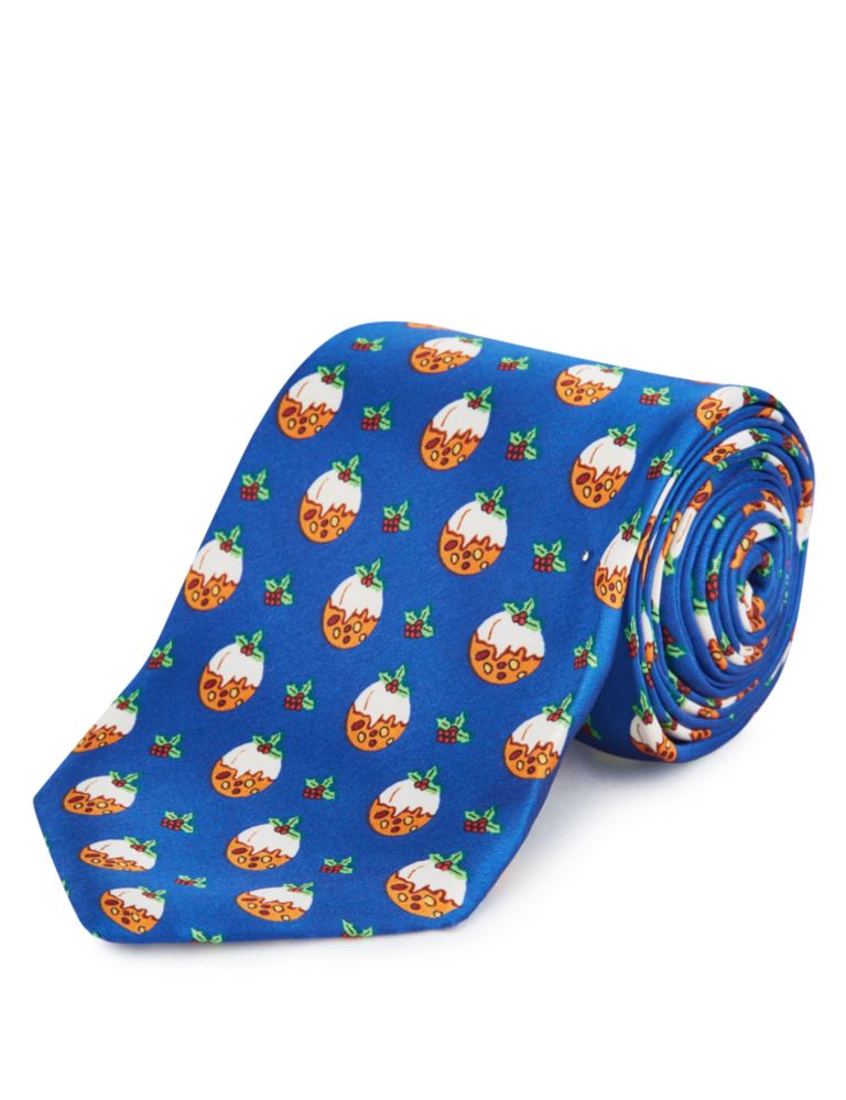 Novelty Christmas Pudding Tie 2 of 2