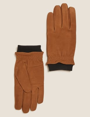 Nubuck store leather gloves