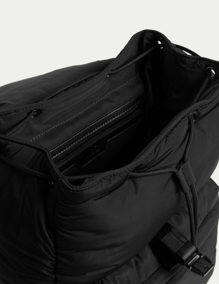Nylon Drawstring Padded Backpack M S Collection M S