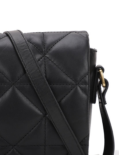 Pure Leather Quilted Sling Bag