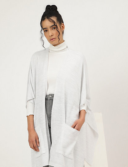 Loose Fit Open Front Wrap