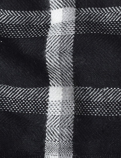 Pure Acrylic Checked Scarf