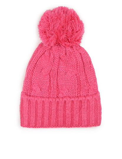 Pure Acrylic Plain Knitted Cap