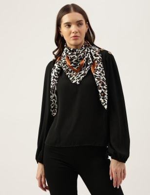 Animal print clearance scarf