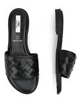 Pure Leather Basket Weave Sandals