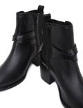 Leather Plain Boots