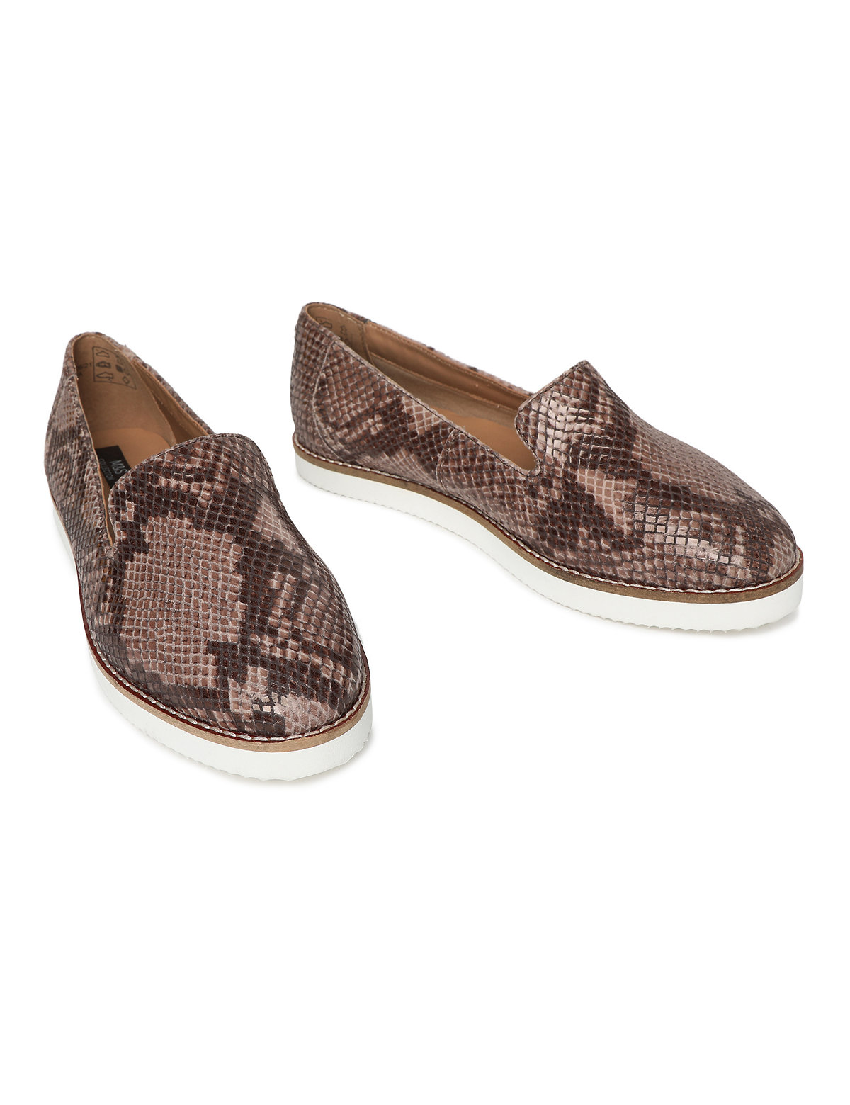 Leather Snake Print Shoes