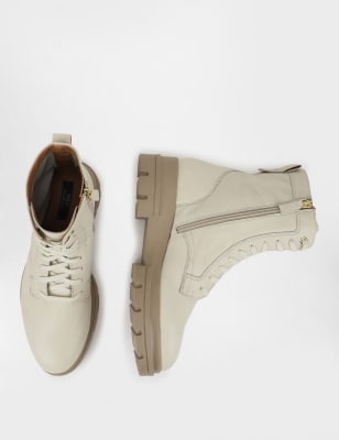 shriver hi leather lace up boots