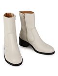Leather Plain Standard Fit Boots