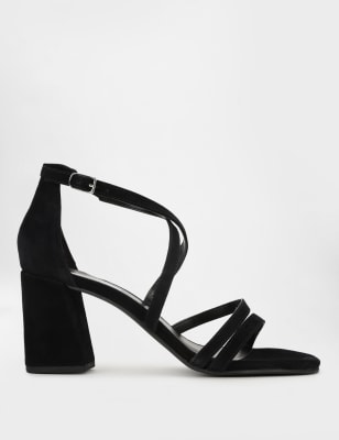 Square cheap heel sandals