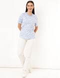 Pure Cotton Printed Round Neck T-shirt