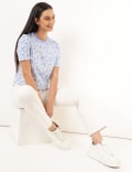 Pure Cotton Printed Round Neck T-shirt
