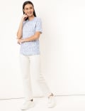 Pure Cotton Printed Round Neck T-shirt
