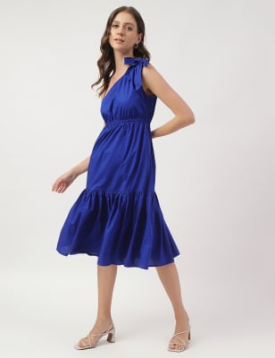 Shoulder tie up clearance dress