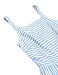 Pure Viscose Striped Shoulder Strap Dress