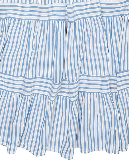 Pure Viscose Striped Shoulder Strap Dress