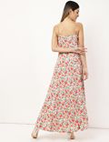 Pure Viscose Floral Shoulder Straps Dress
