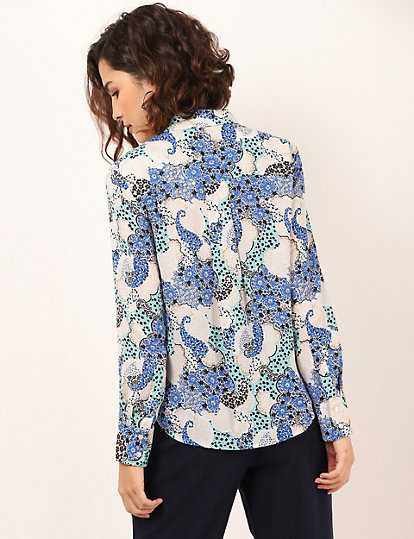 Pure Poly Floral Spread Collar Shirt