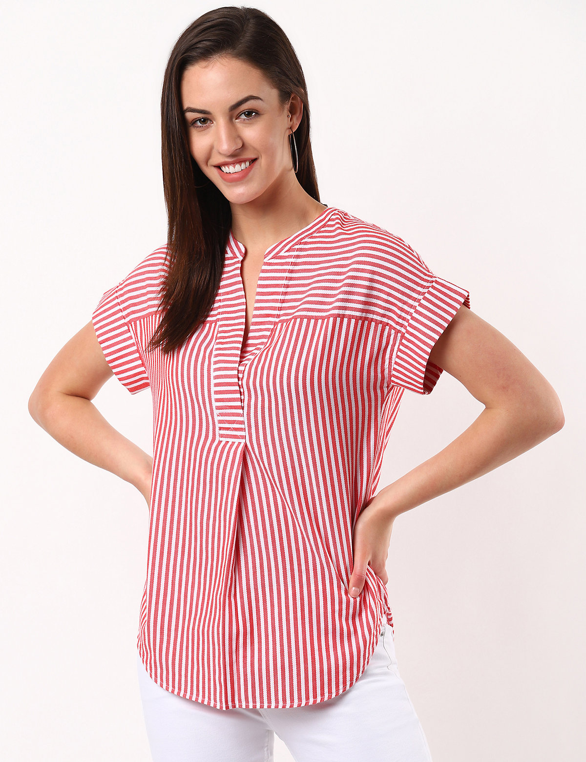 Relaxed Stripe Boxy Top