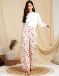 Pure Viscose Floral Regular Fit Palazzo