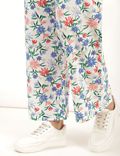Flax Linen Mix Floral Relaxed Fit Pyjama