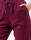 Linen Blend Drawstring Trousers