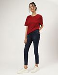 Skinny Fit Cotton Blend Jeans