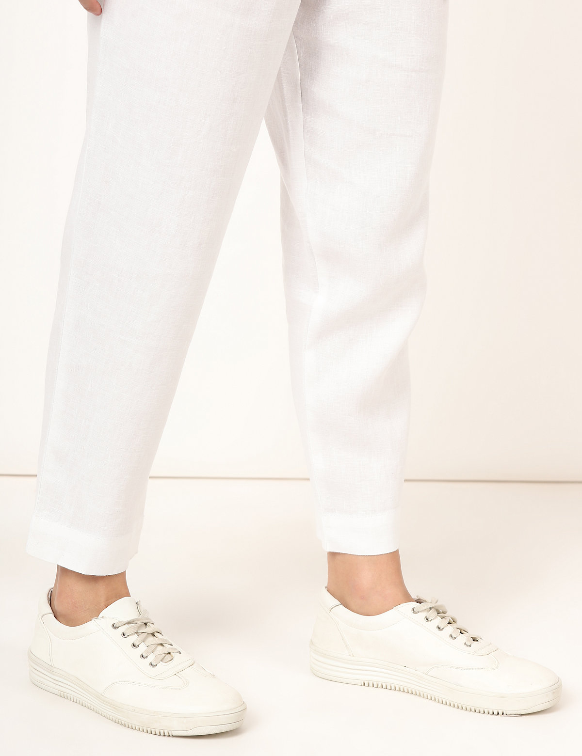 Pure Flax Linen Plain Regular Fit Trouser