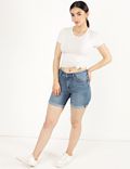 Cotton Mix Plain Regular Fit Shorts