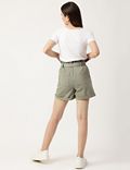 Pure Cotton Plain Regular Fit Denim Shorts