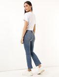 Cotton Mix Plain Slim Flare Fit Jeans