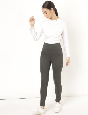 Viscose Mix Plain Slim Fit Treggings