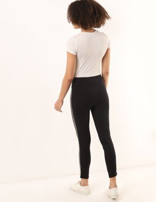 Girls black high waist leggings, new look