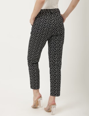 Yün Karışımlı Polka Dot Slim Blazer